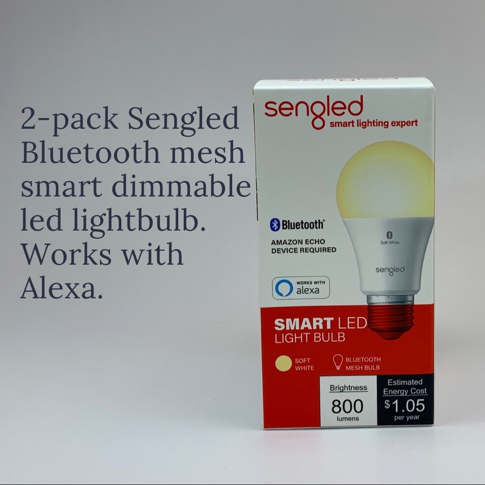 2-pack Sengled Bluetooth mesh smart dimmable led